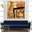 Graffiti Crowns E by Tracy Hiner on GIANT ART - black contemporary