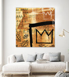 Graffiti Crowns E by Tracy Hiner on GIANT ART - black contemporary