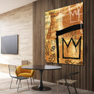Graffiti Crowns E by Tracy Hiner on GIANT ART - black contemporary