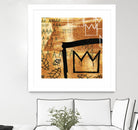 Graffiti Crowns E by Tracy Hiner on GIANT ART - black contemporary