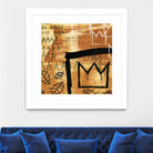 Graffiti Crowns E by Tracy Hiner on GIANT ART - black contemporary