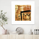 Graffiti Crowns E by Tracy Hiner on GIANT ART - black contemporary