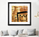 Graffiti Crowns E by Tracy Hiner on GIANT ART - black contemporary