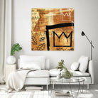 Graffiti Crowns E by Tracy Hiner on GIANT ART - black contemporary