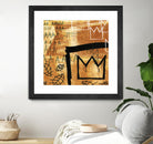 Graffiti Crowns E by Tracy Hiner on GIANT ART - black contemporary