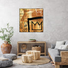 Graffiti Crowns E by Tracy Hiner on GIANT ART - black contemporary