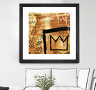 Graffiti Crowns E by Tracy Hiner on GIANT ART - black contemporary