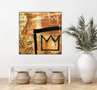 Graffiti Crowns E by Tracy Hiner on GIANT ART - black contemporary