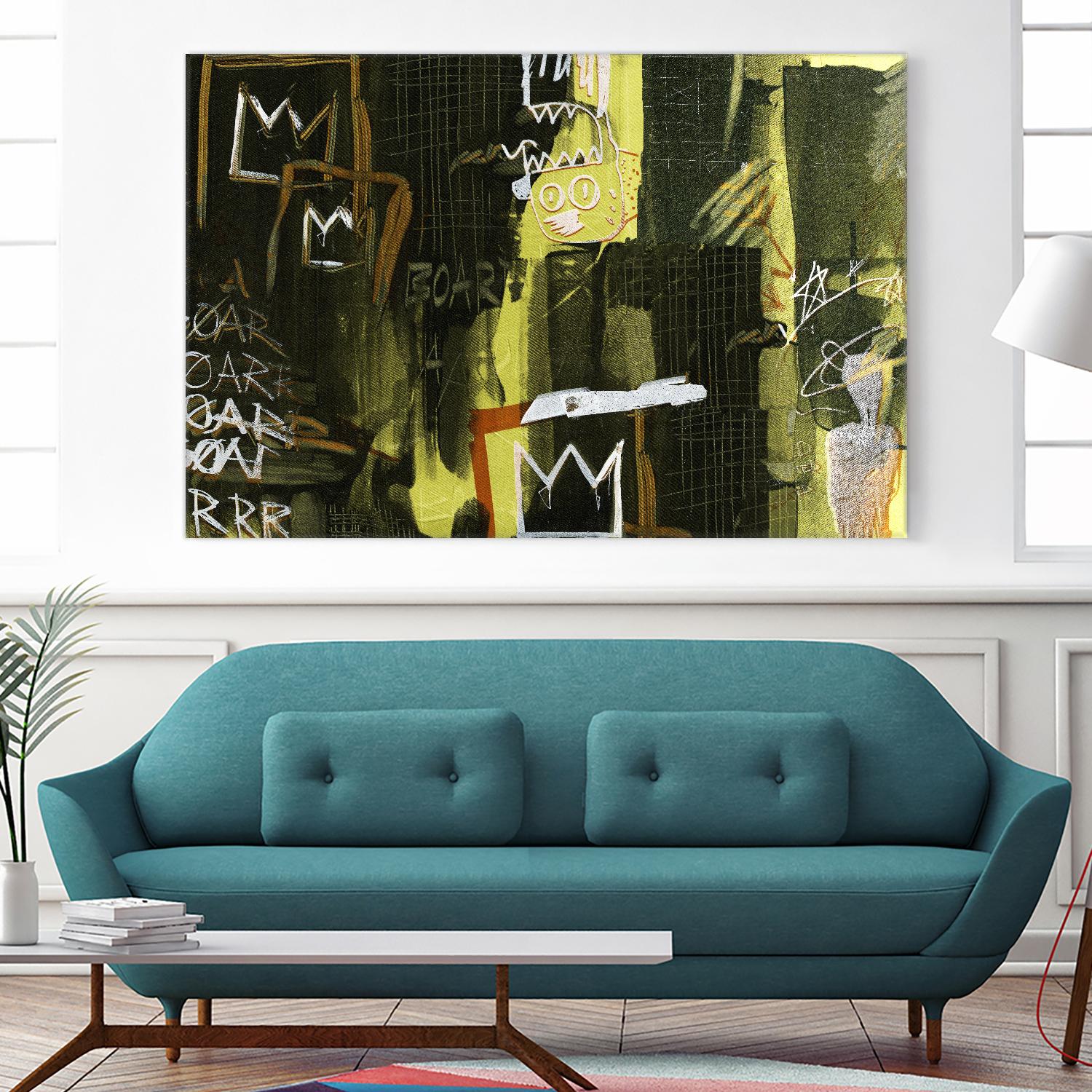 Graffiti by Tracy Hiner on GIANT ART - black contemporary