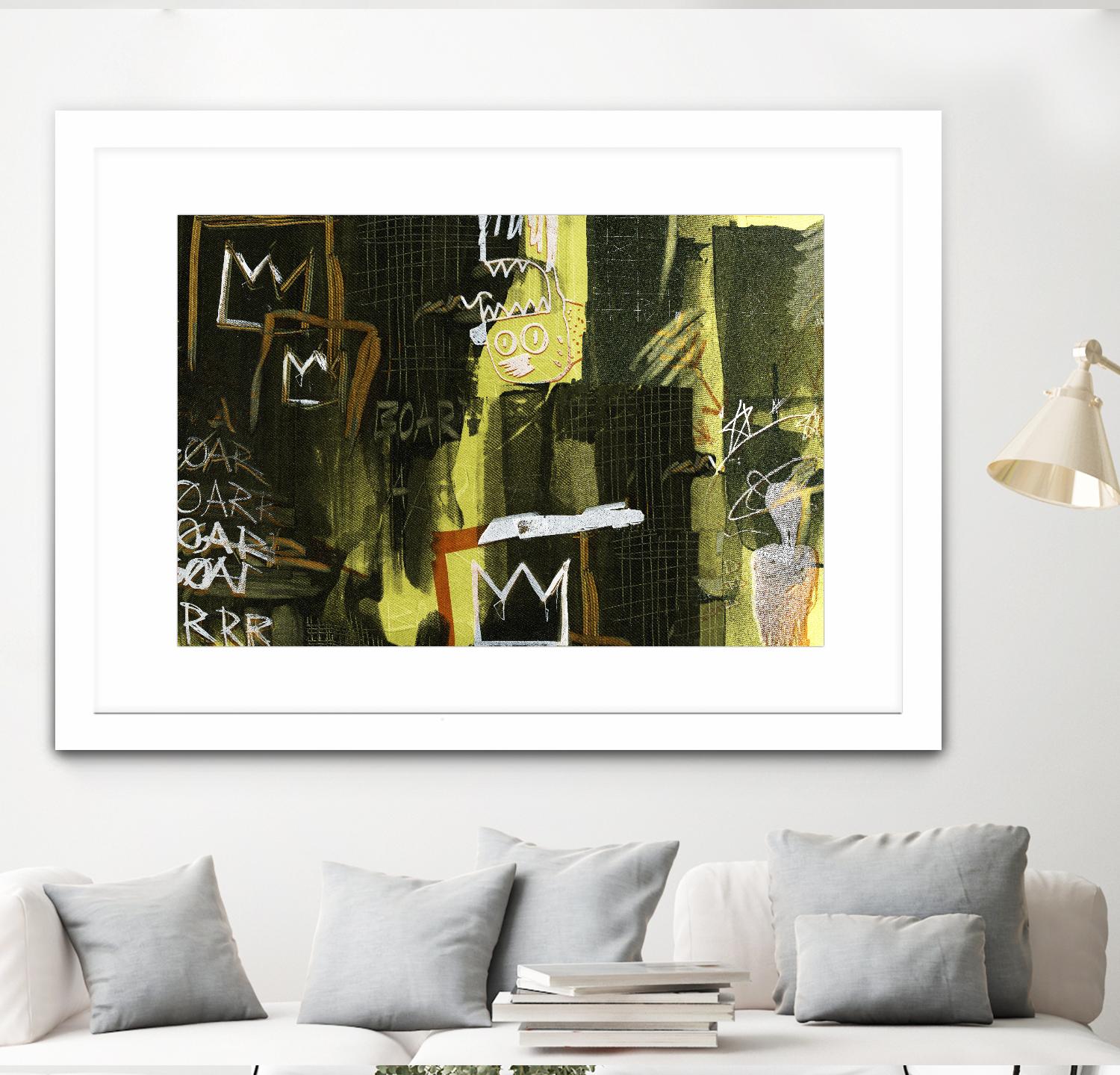 Graffiti by Tracy Hiner on GIANT ART - black contemporary