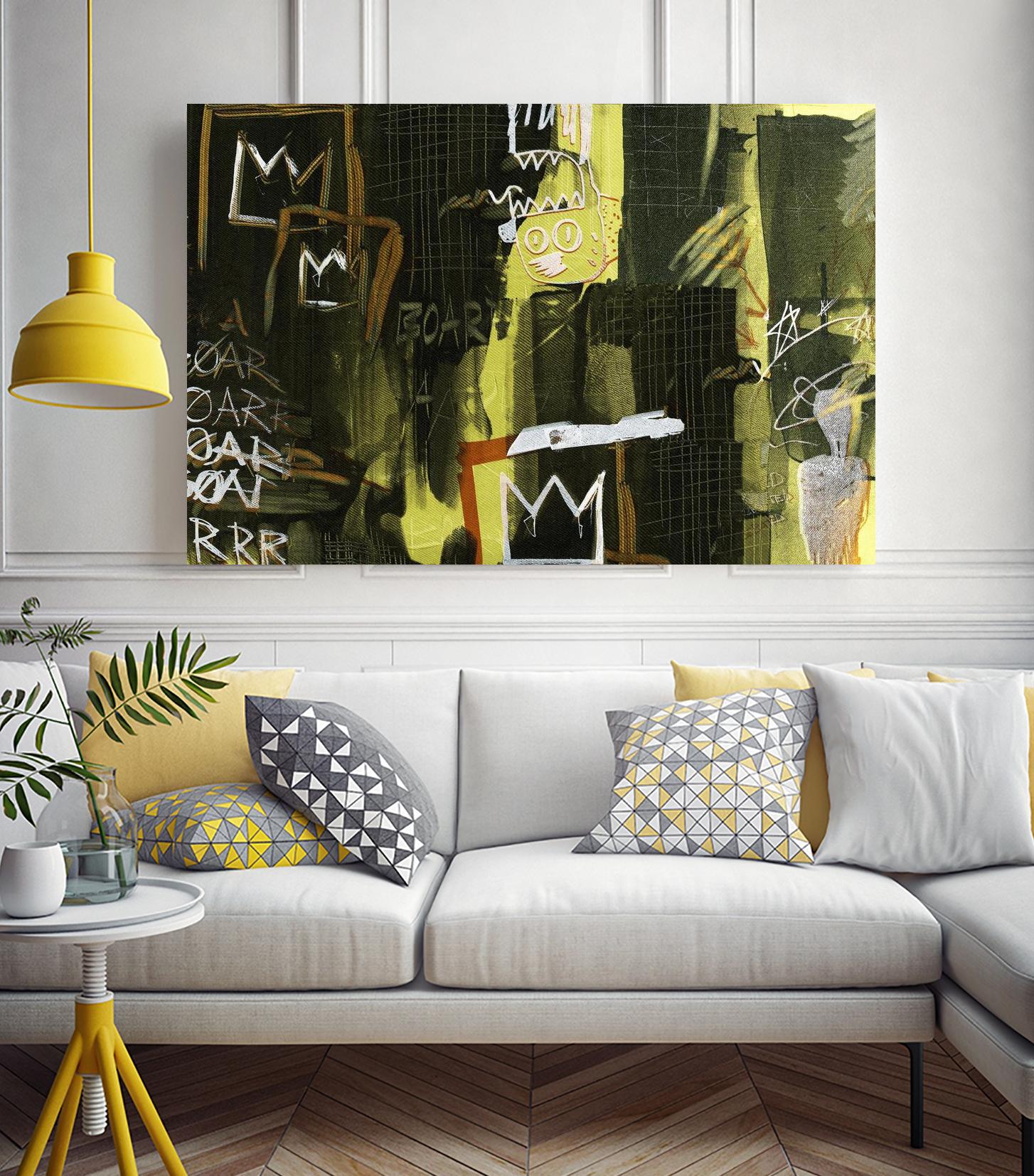 Graffiti by Tracy Hiner on GIANT ART - black contemporary