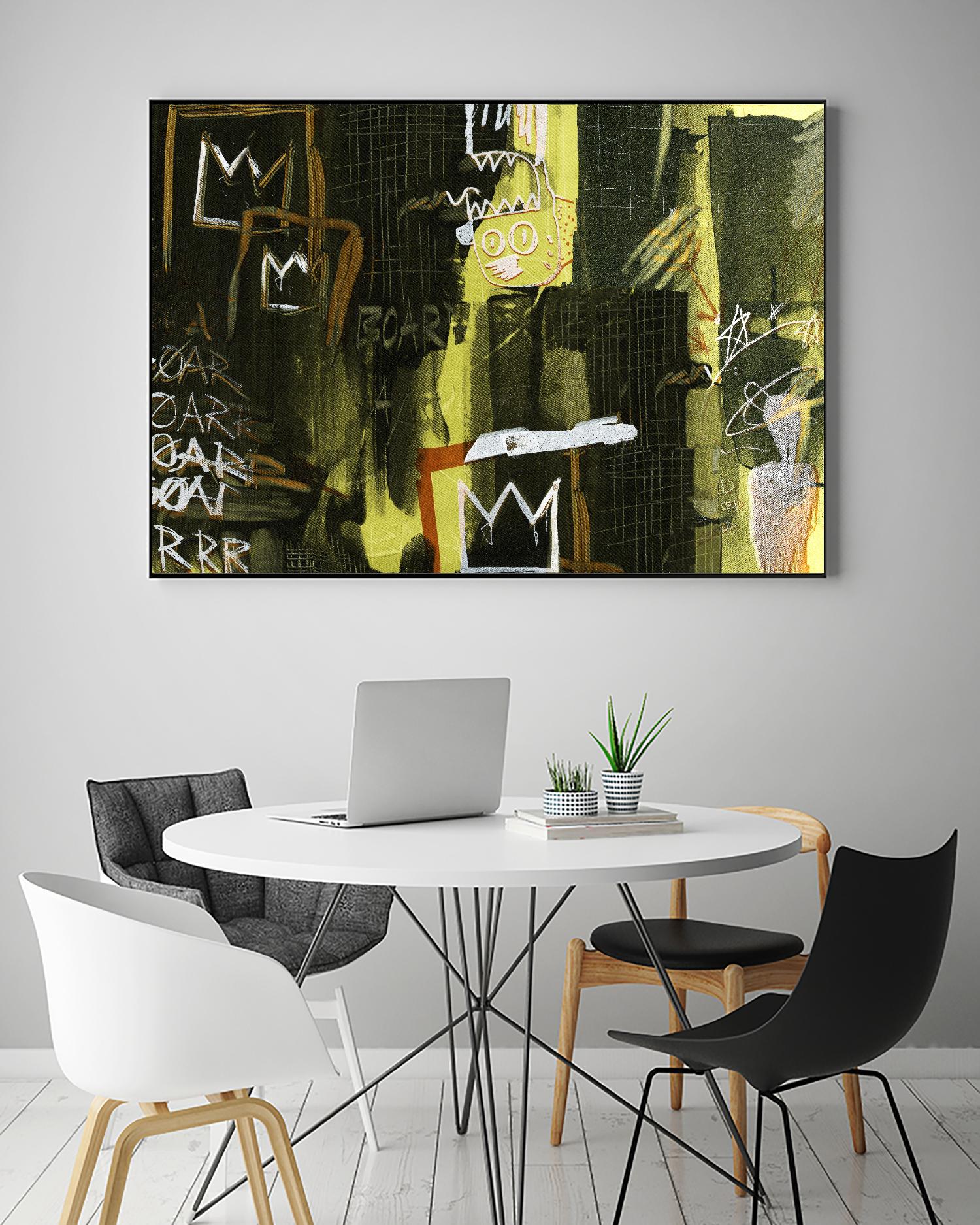 Graffiti by Tracy Hiner on GIANT ART - black contemporary