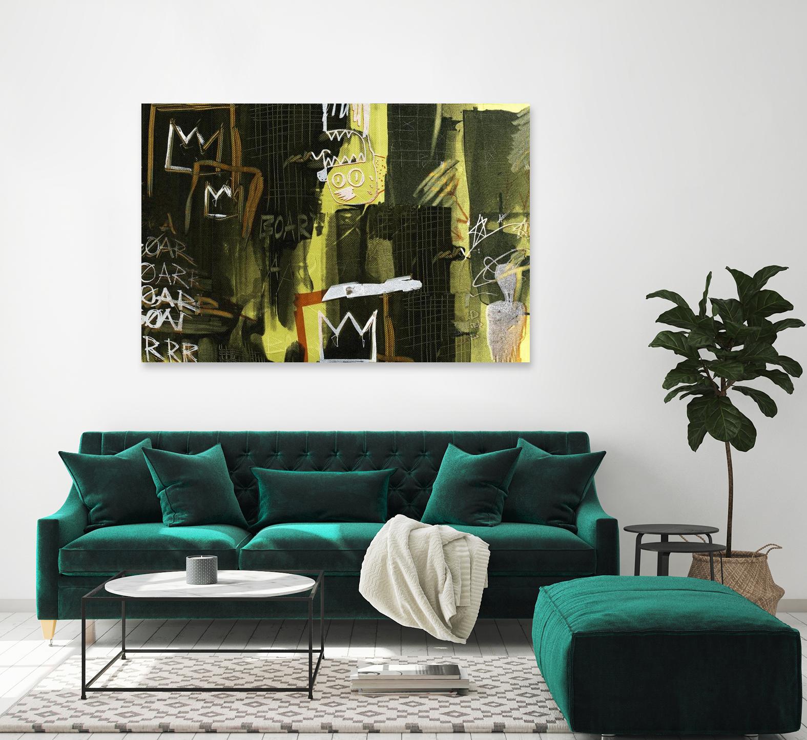 Graffiti by Tracy Hiner on GIANT ART - black contemporary