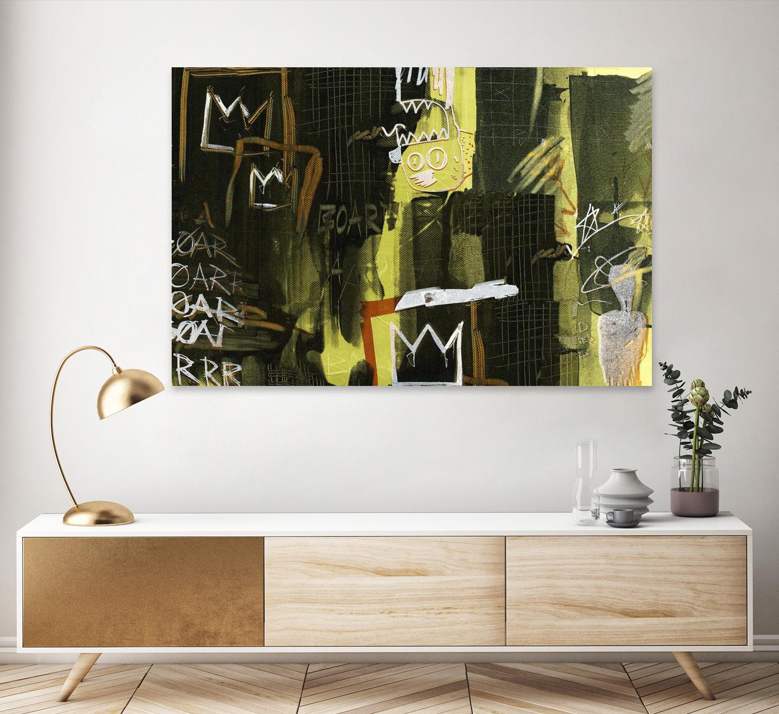 Graffiti by Tracy Hiner on GIANT ART - black contemporary