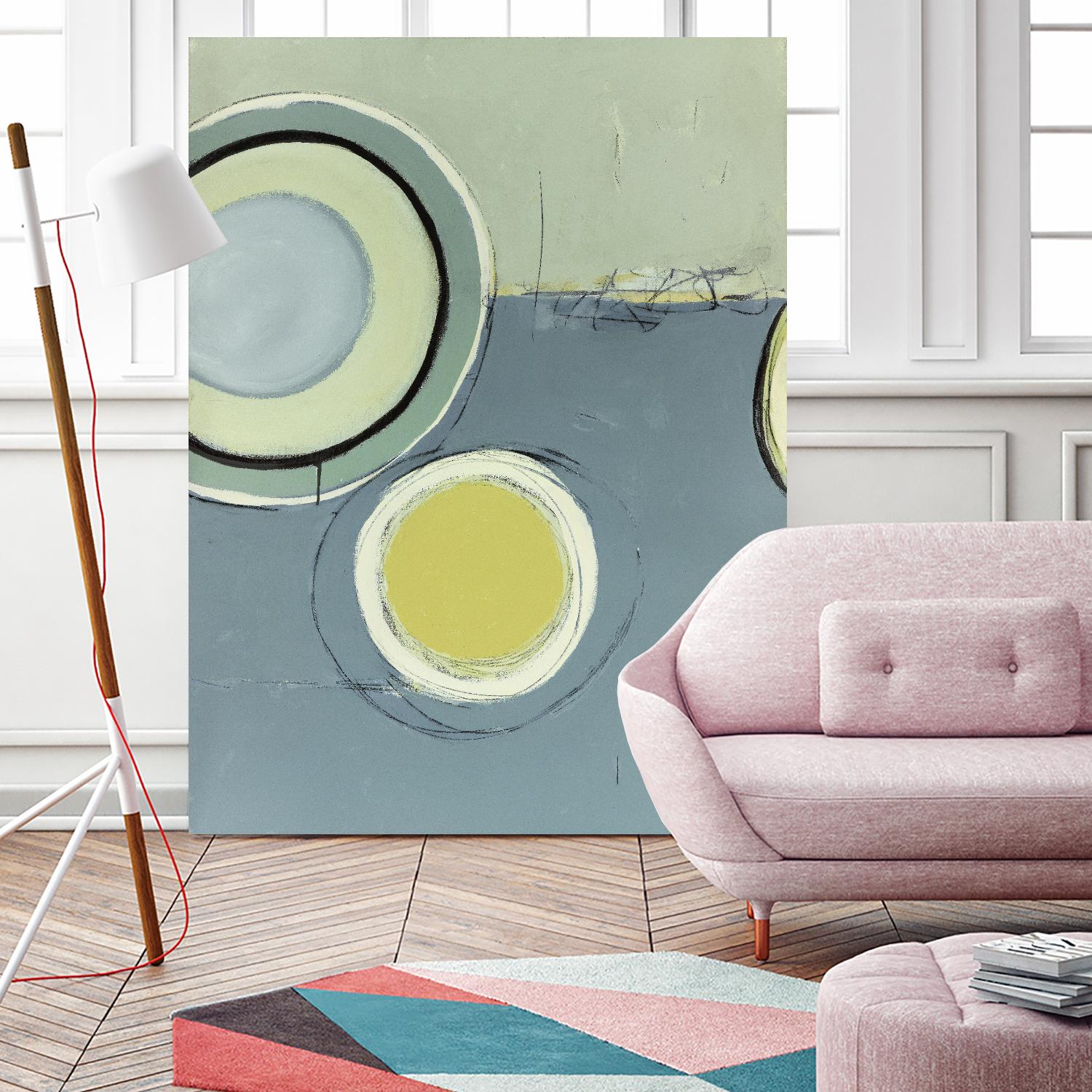 Circle Series 13 by Christopher Balder on GIANT ART - green abstract