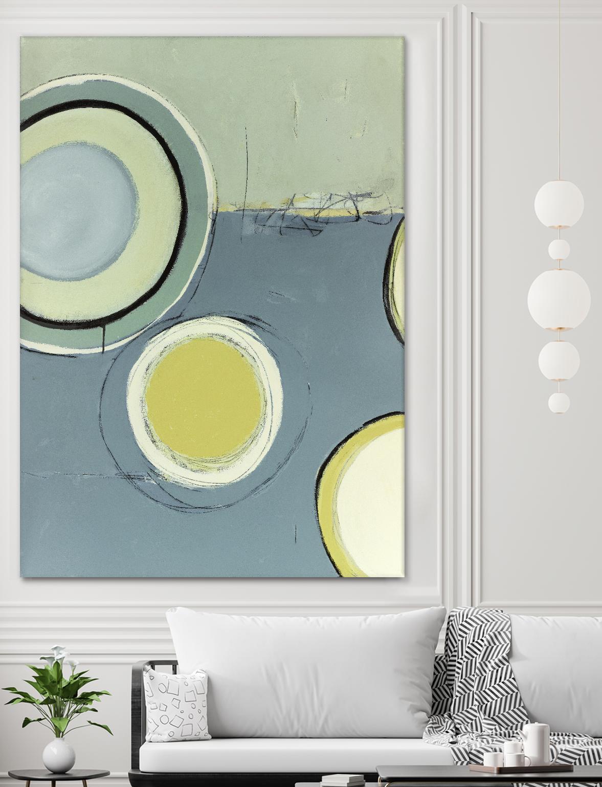 Circle Series 13 by Christopher Balder on GIANT ART - green abstract