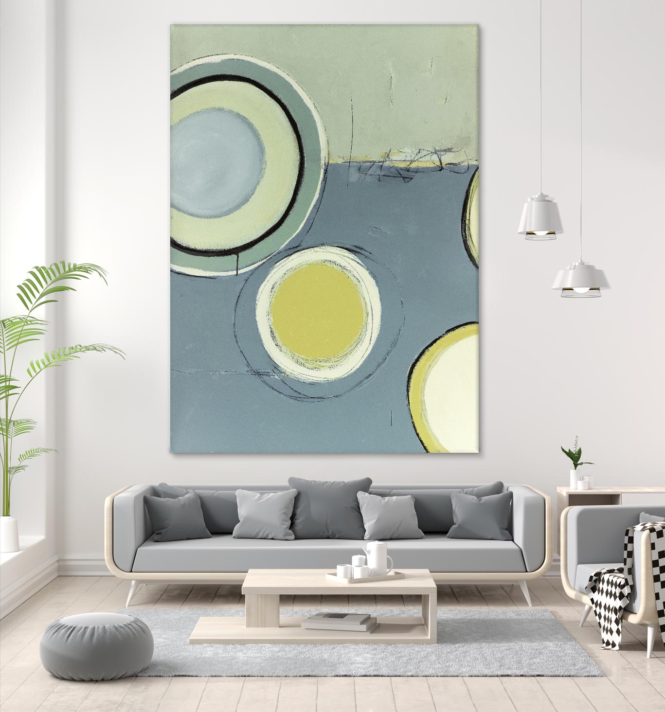 Circle Series 13 by Christopher Balder on GIANT ART - green abstract