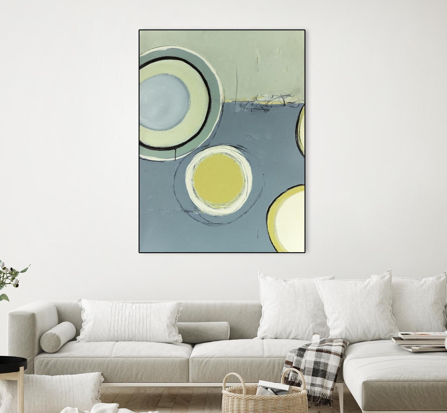 Circle Series 13 by Christopher Balder on GIANT ART - green abstract