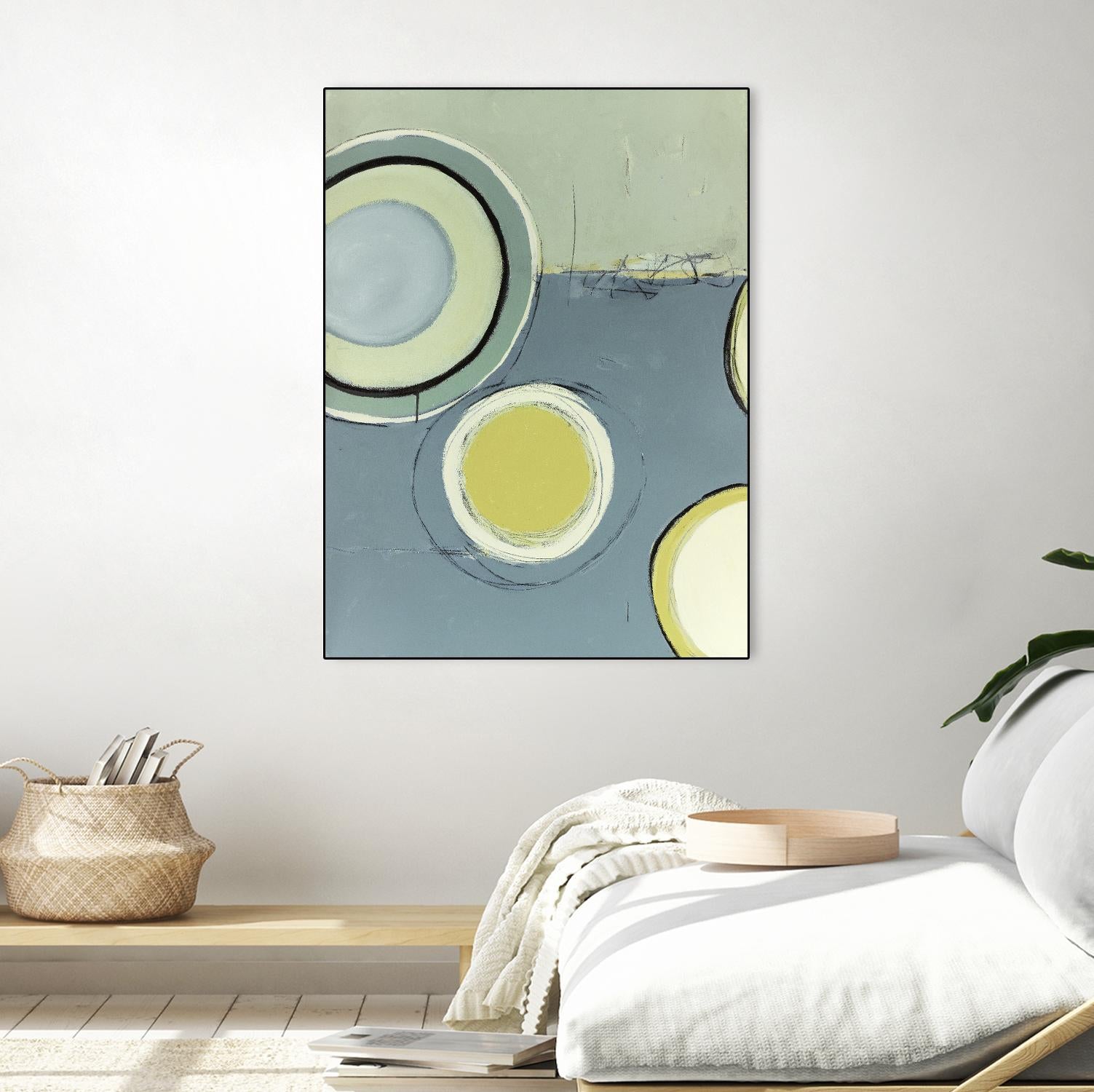 Circle Series 13 by Christopher Balder on GIANT ART - green abstract