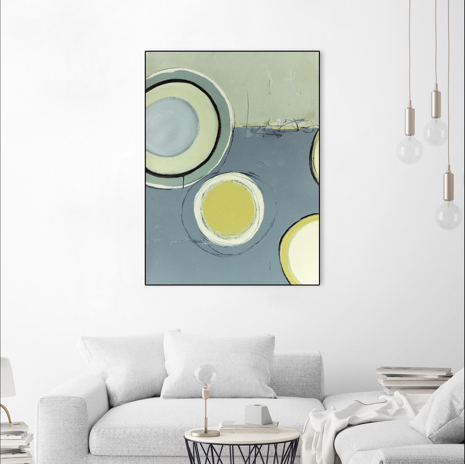 Circle Series 13 by Christopher Balder on GIANT ART - green abstract