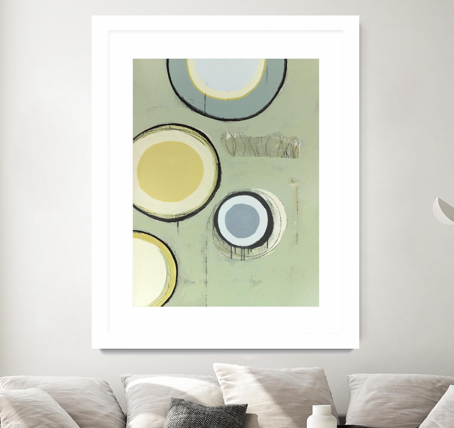 Circle Series 14 by Christopher Balder on GIANT ART - green abstract