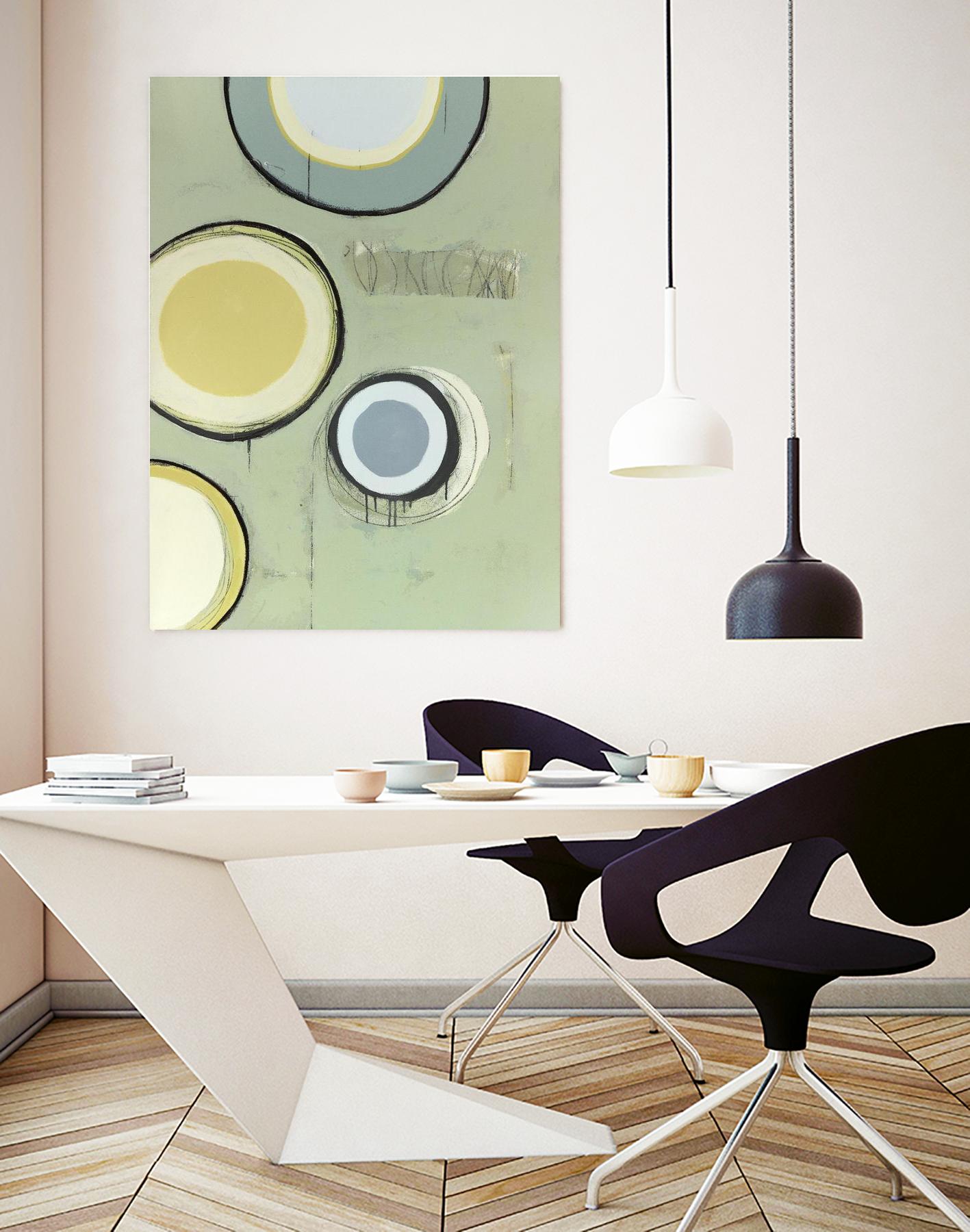 Circle Series 14 by Christopher Balder on GIANT ART - green abstract