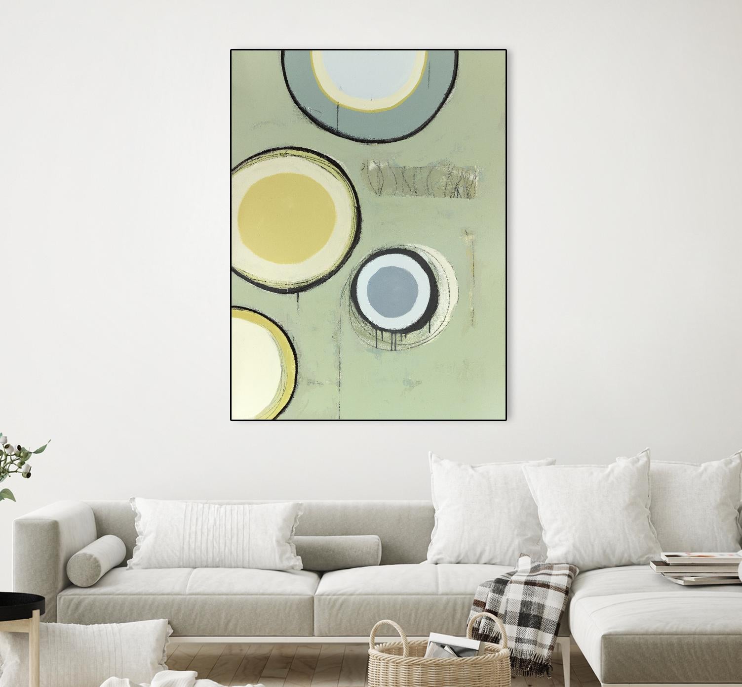 Circle Series 14 by Christopher Balder on GIANT ART - green abstract