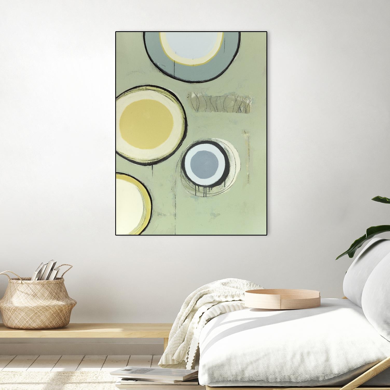 Circle Series 14 by Christopher Balder on GIANT ART - green abstract