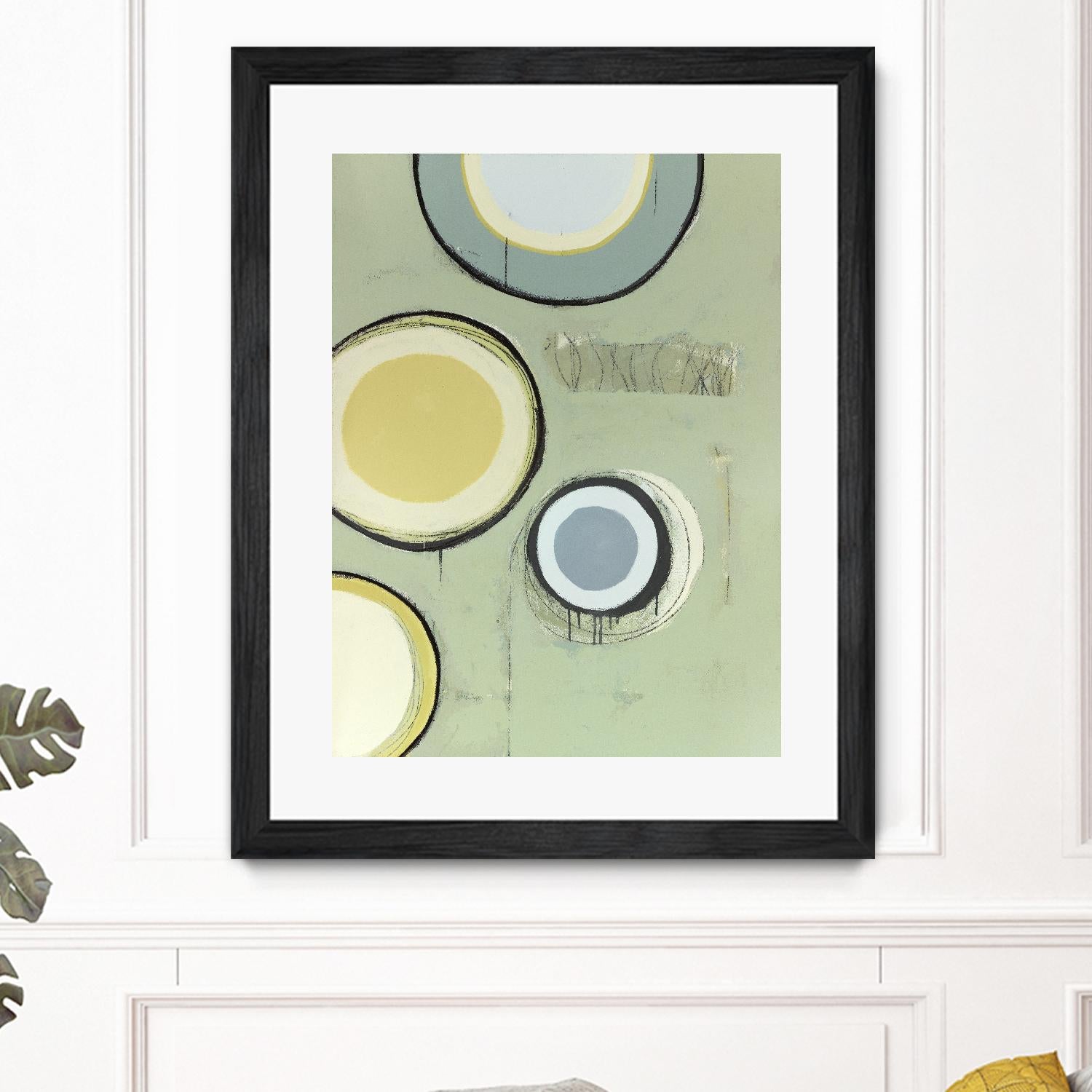 Circle Series 14 by Christopher Balder on GIANT ART - green abstract