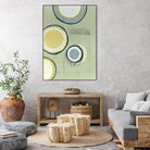 Circle Series 14 by Christopher Balder on GIANT ART - green abstract