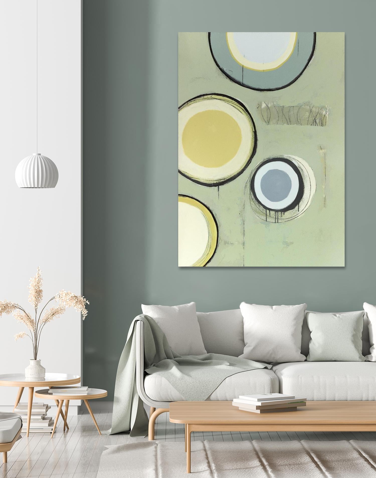 Circle Series 14 by Christopher Balder on GIANT ART - green abstract