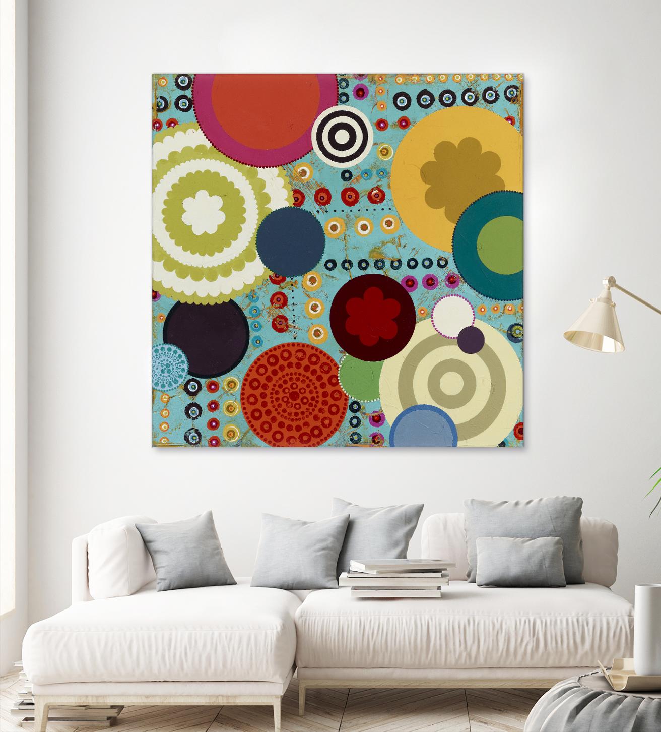 Fiesta 1 by Lisa Kesler on GIANT ART - red contemporary