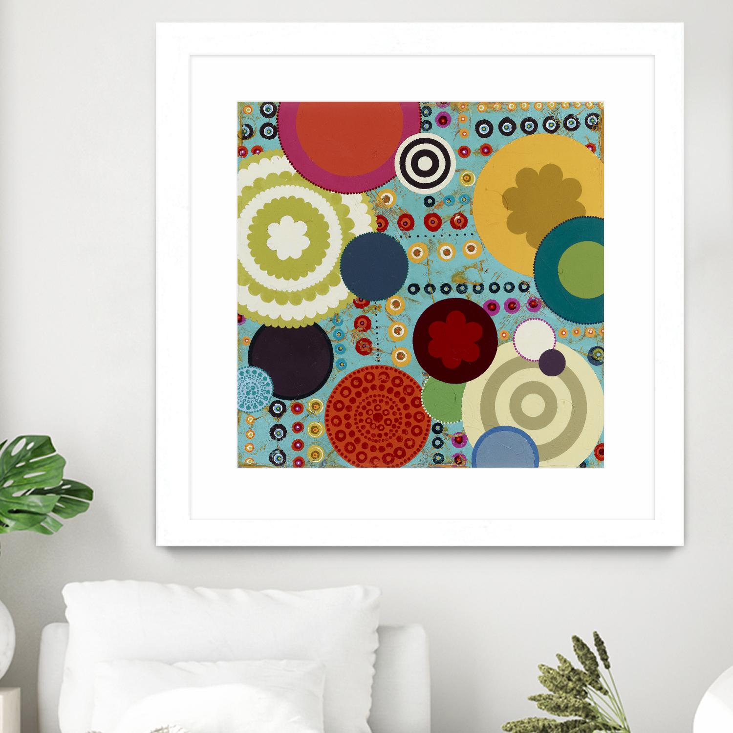 Fiesta 1 by Lisa Kesler on GIANT ART - red contemporary