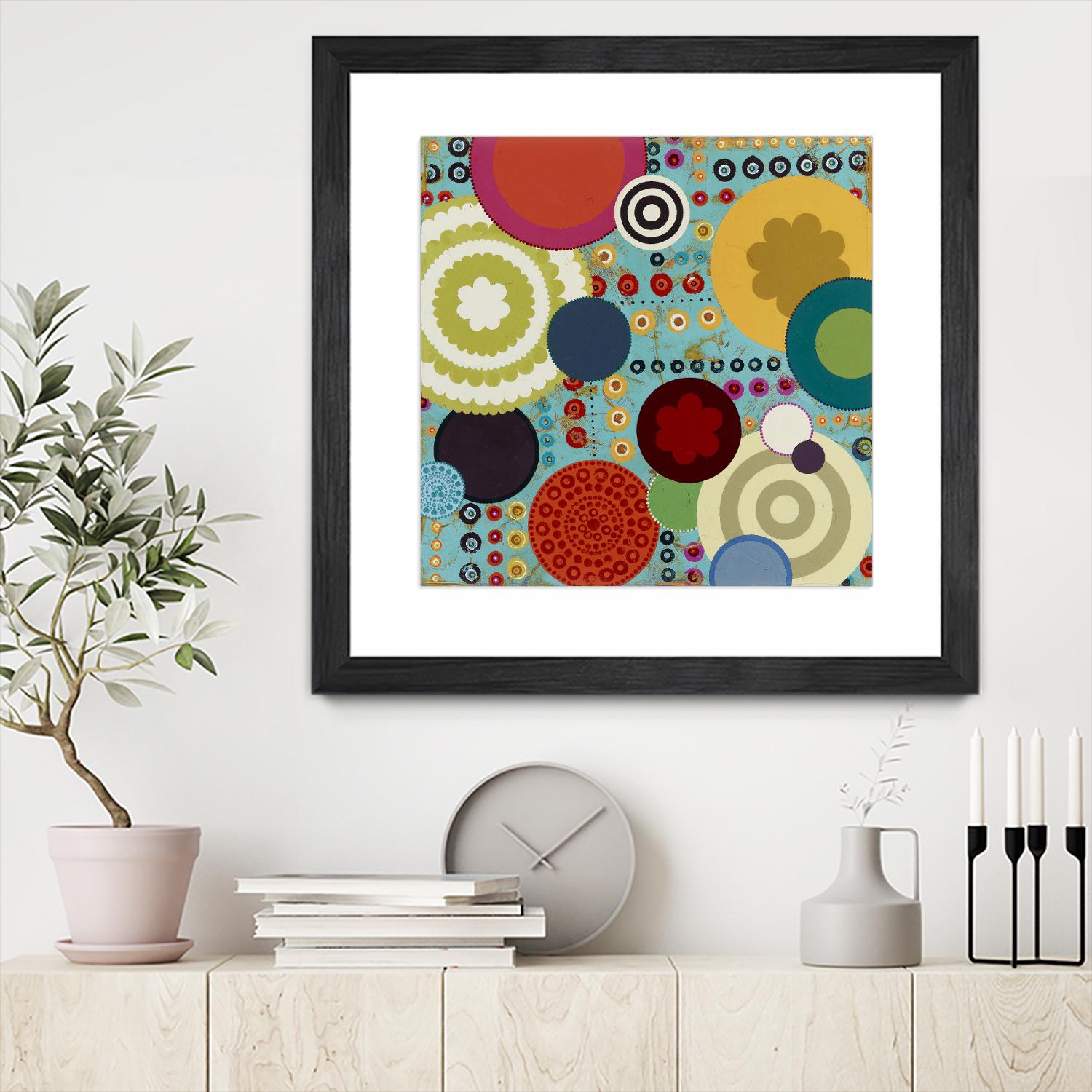 Fiesta 1 by Lisa Kesler on GIANT ART - red contemporary