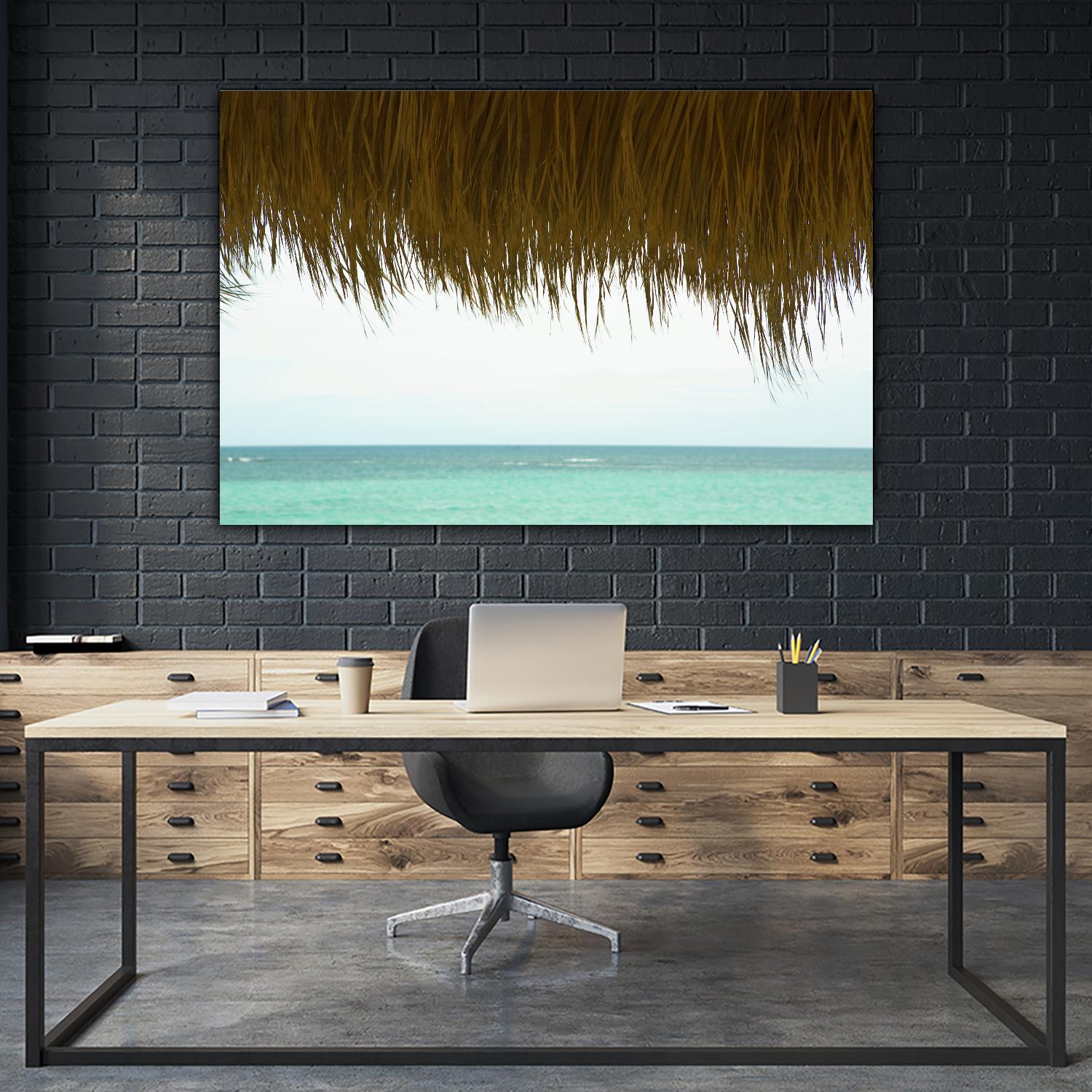 Palapa by Acer Images on GIANT ART - blue sea scene