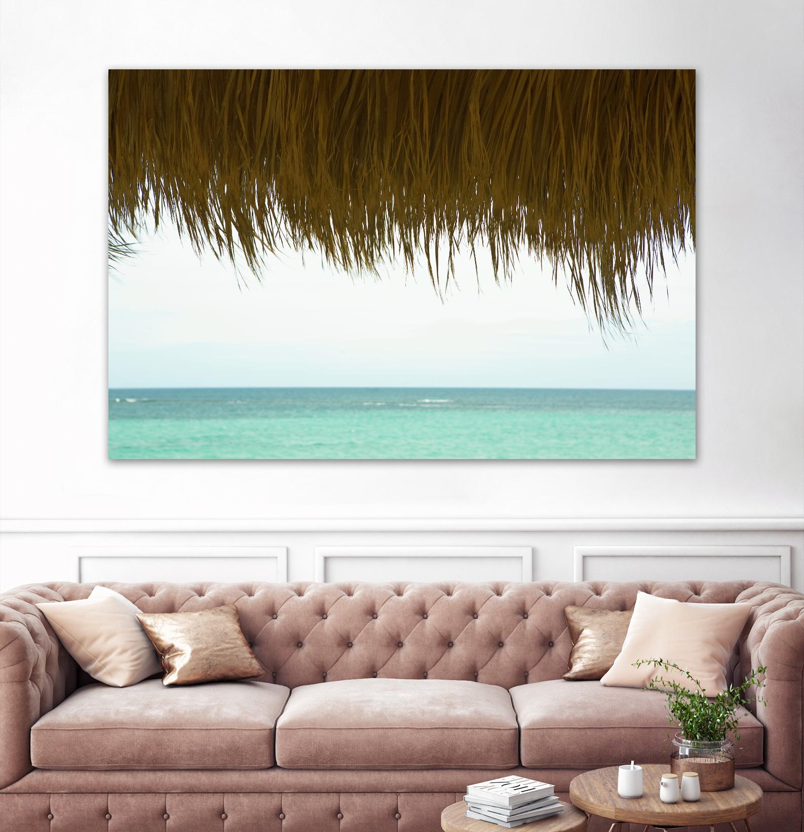 Palapa by Acer Images on GIANT ART - blue sea scene