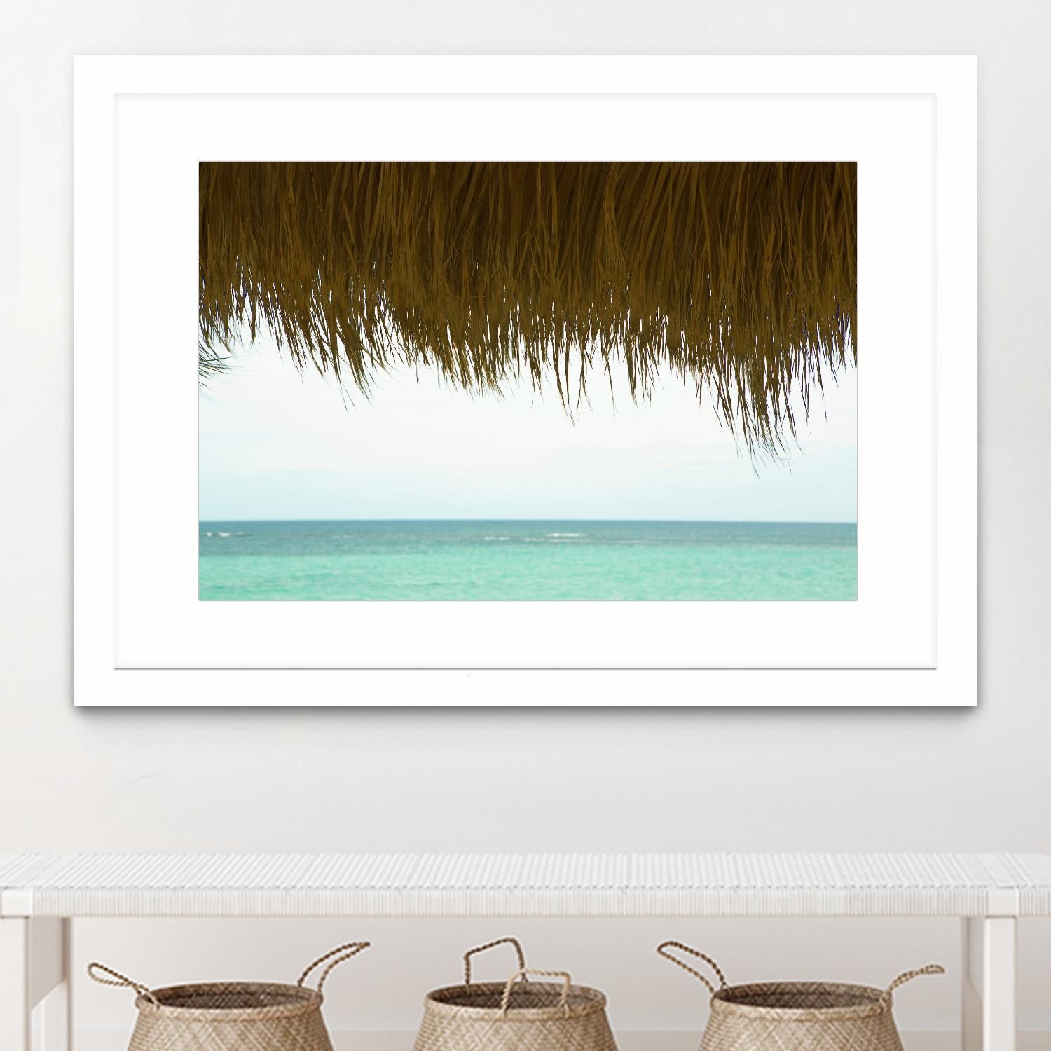 Palapa by Acer Images on GIANT ART - blue sea scene