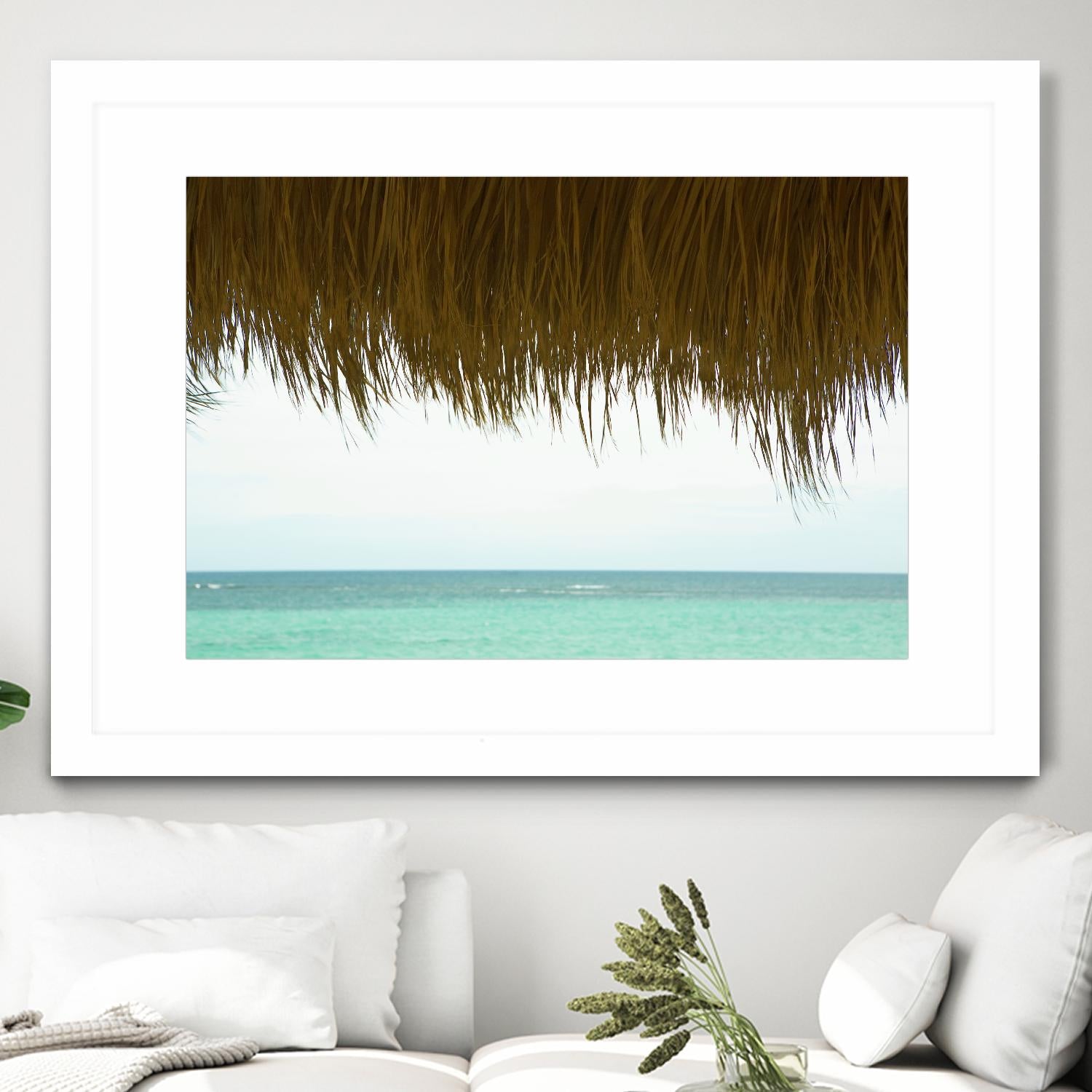 Palapa by Acer Images on GIANT ART - blue sea scene