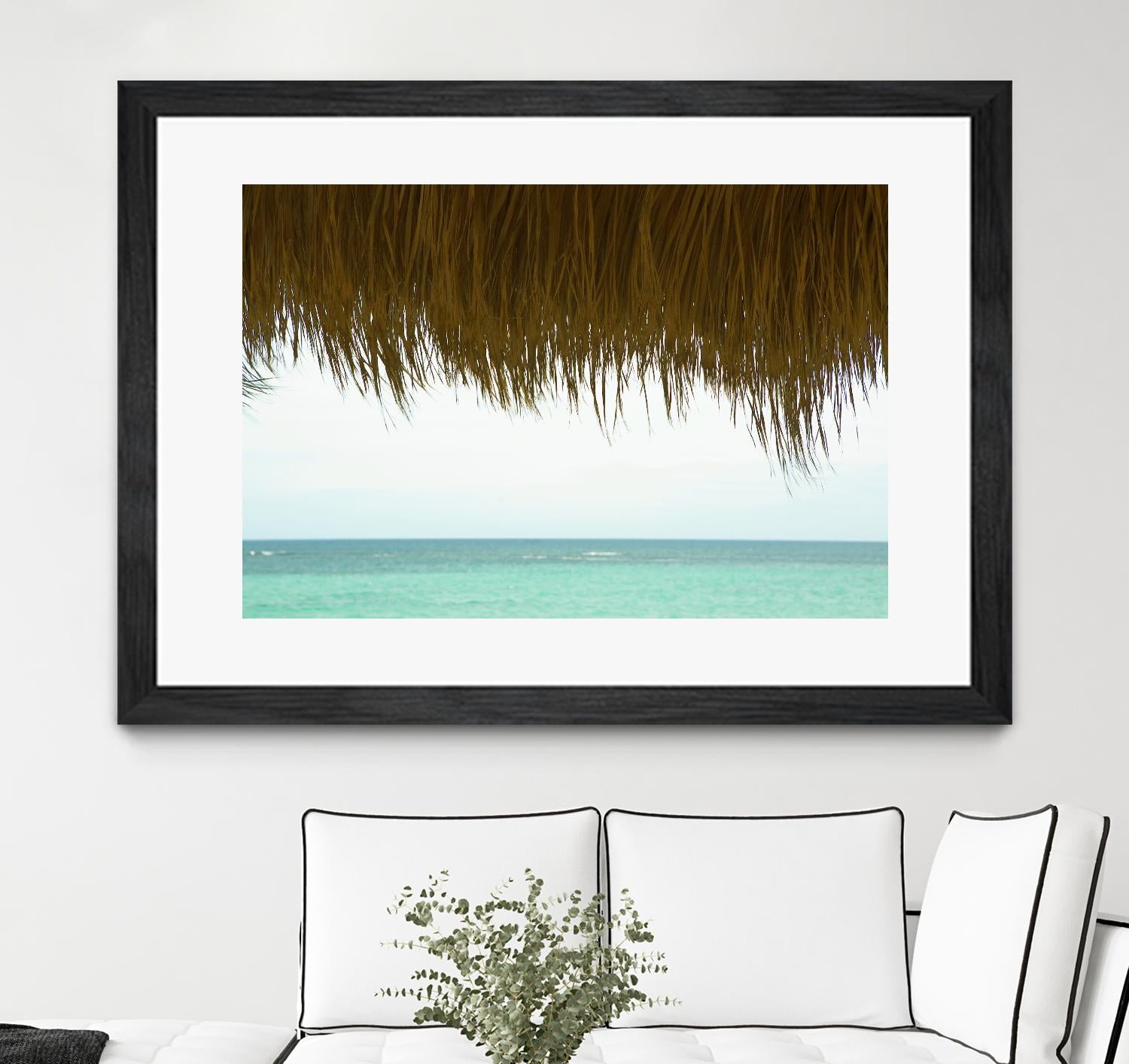 Palapa by Acer Images on GIANT ART - blue sea scene