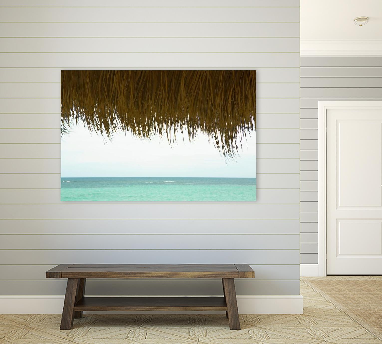 Palapa by Acer Images on GIANT ART - blue sea scene