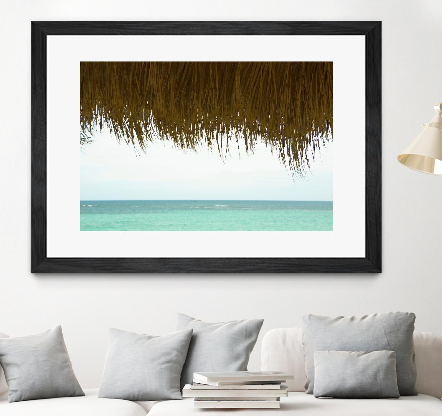 Palapa by Acer Images on GIANT ART - blue sea scene