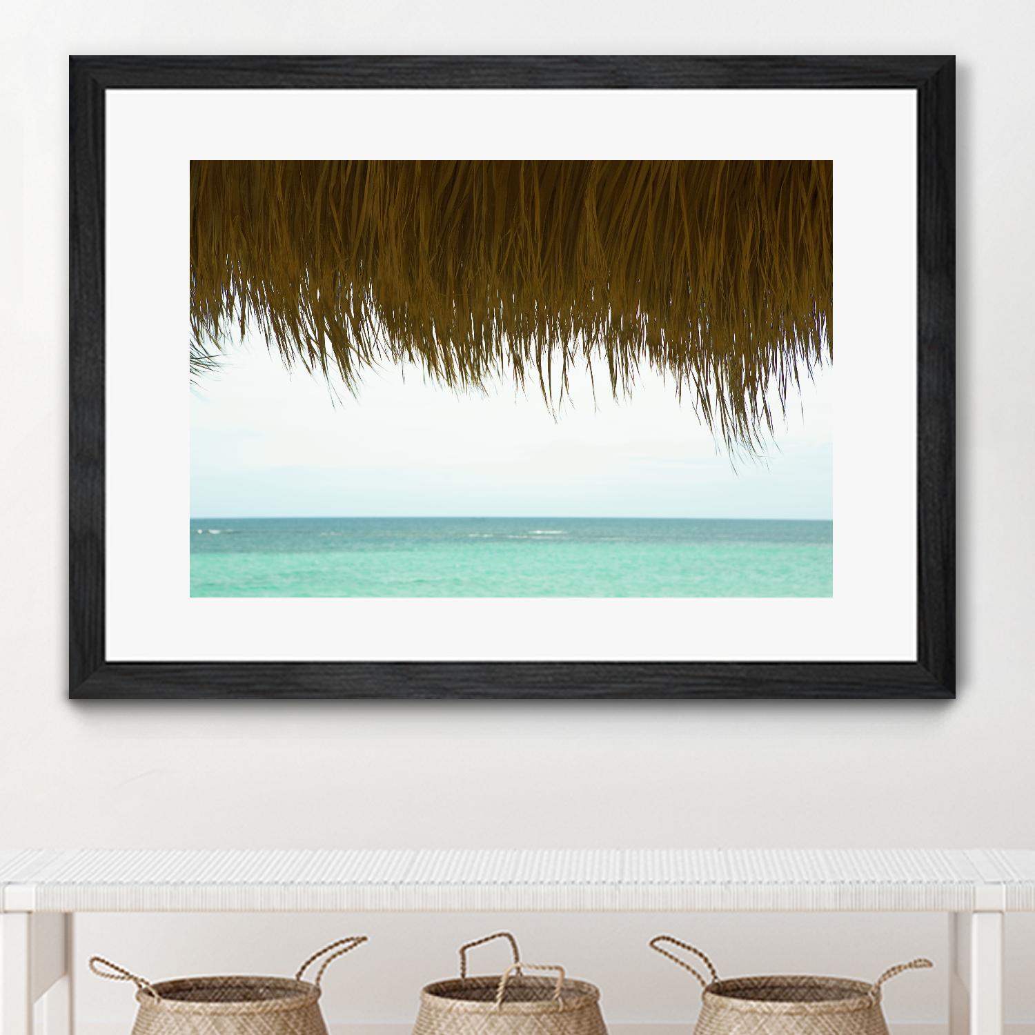 Palapa by Acer Images on GIANT ART - blue sea scene