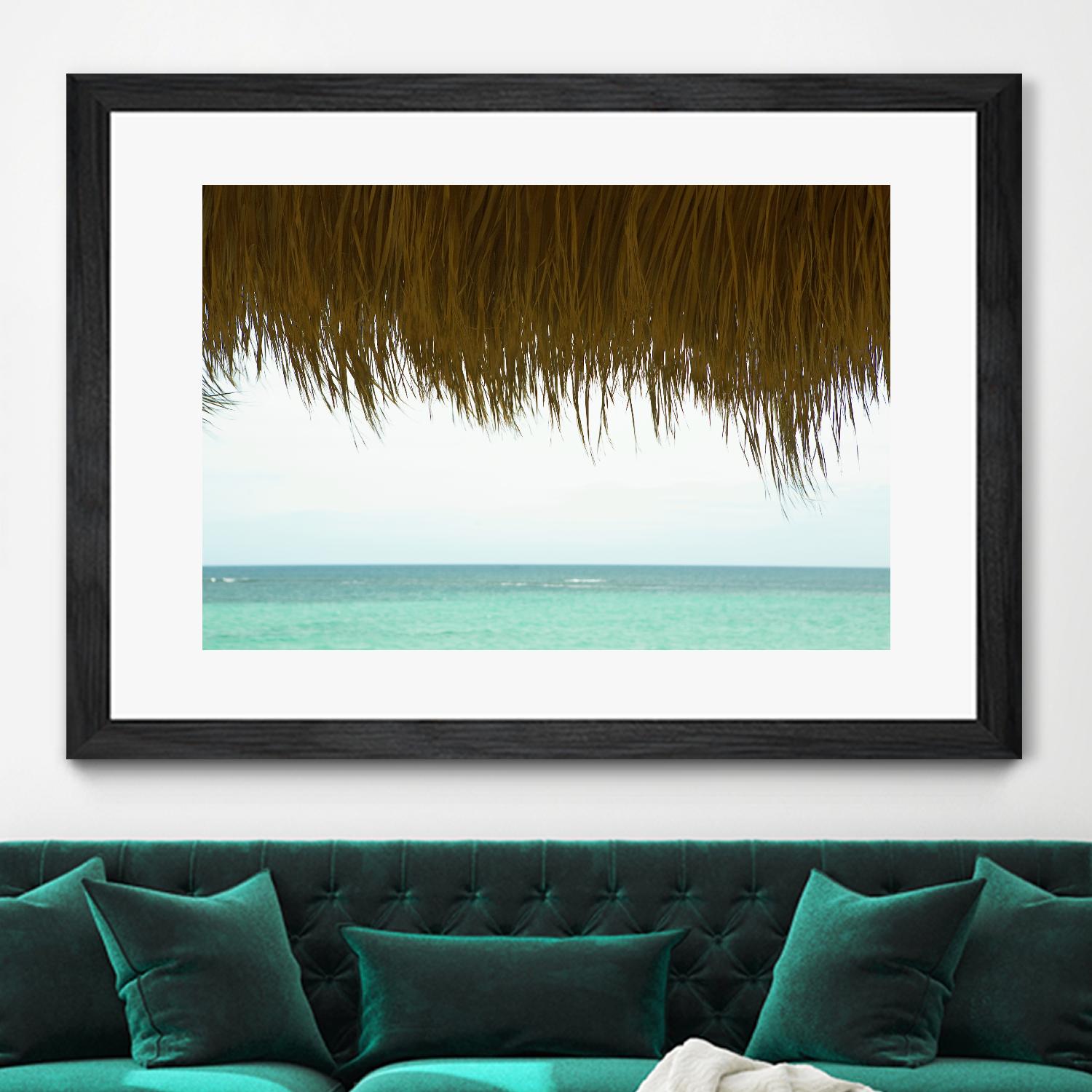 Palapa by Acer Images on GIANT ART - blue sea scene