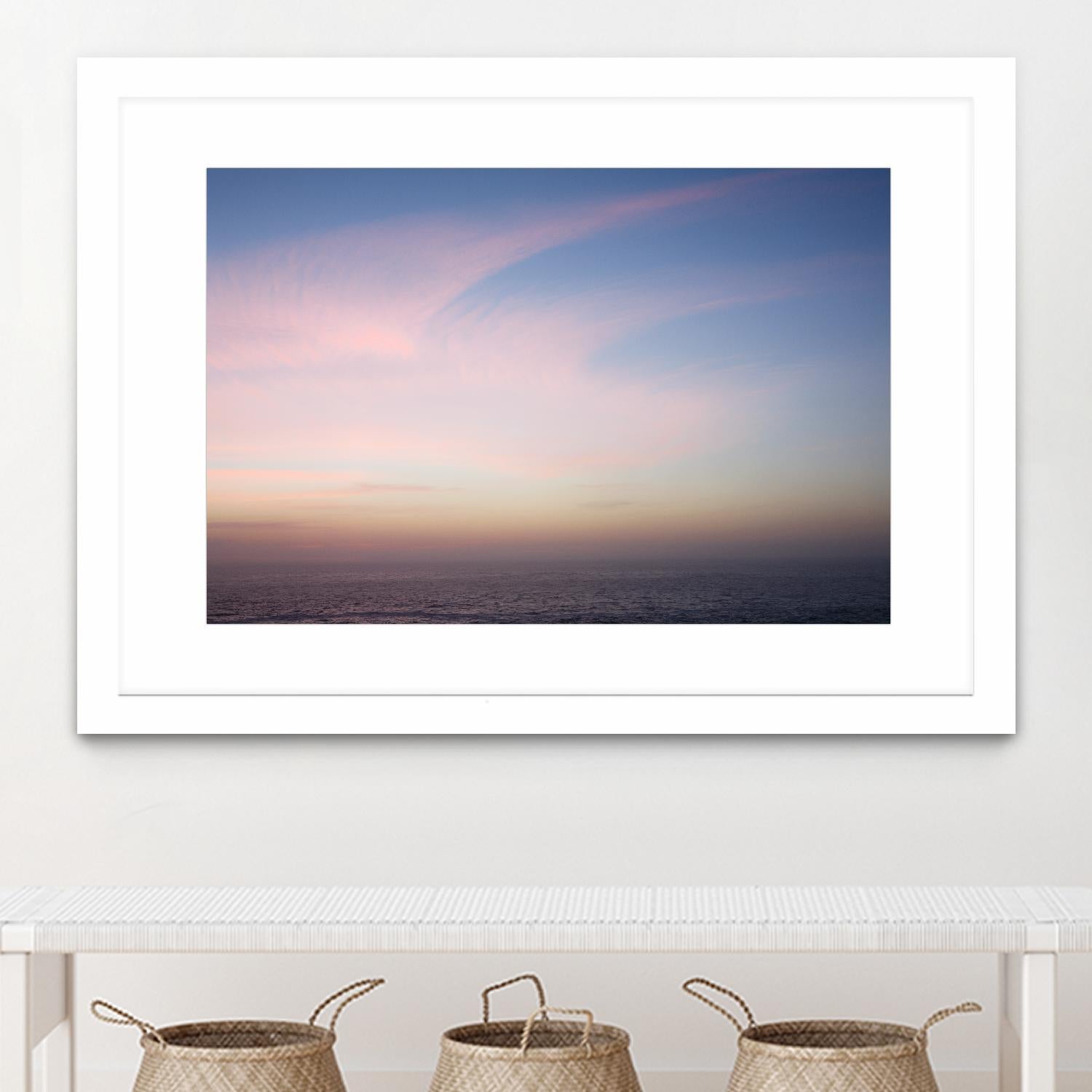 Ocean and Sky 1 by Acer Images on GIANT ART - pink landscape