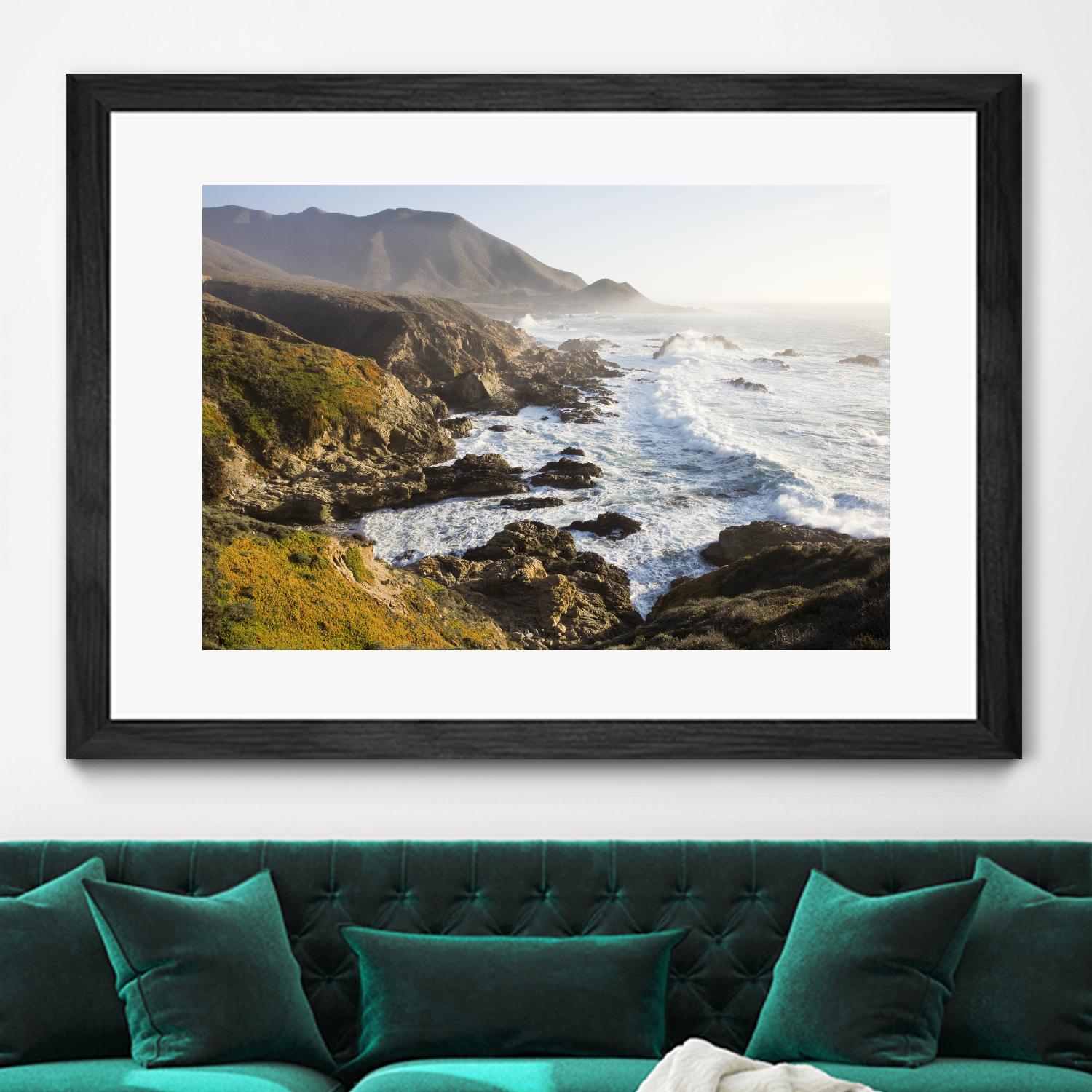 Big Sur Wave 2 by Acer Images on GIANT ART - white landscape