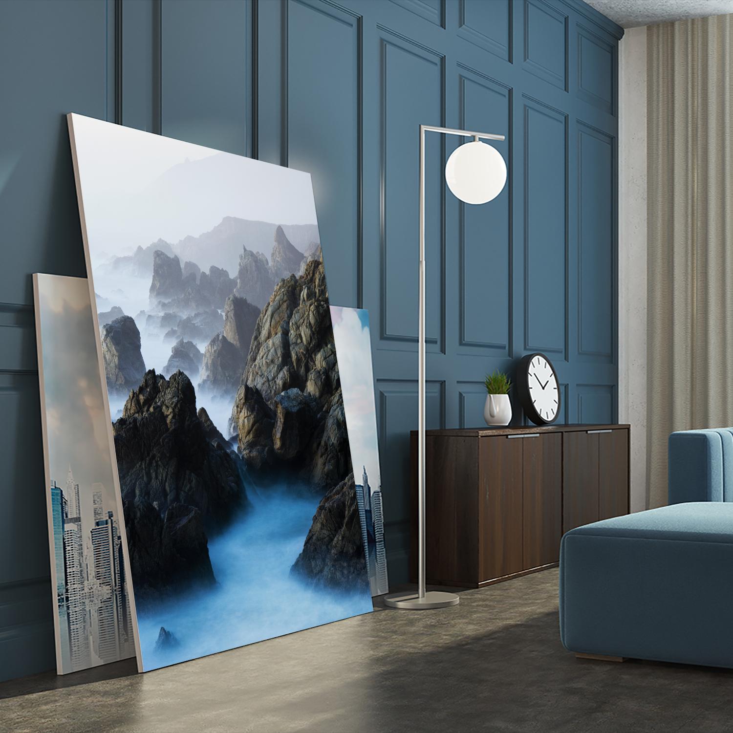 Big Sur Wave 6 by Acer Images on GIANT ART - blue landscape