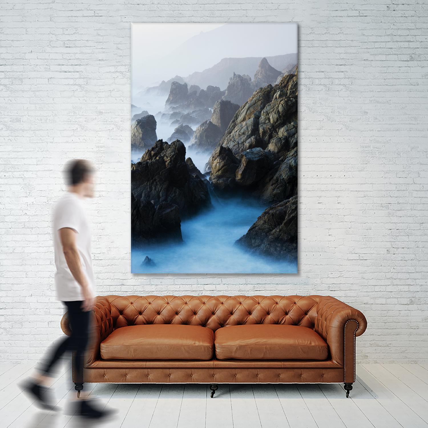 Big Sur Wave 6 by Acer Images on GIANT ART - blue landscape