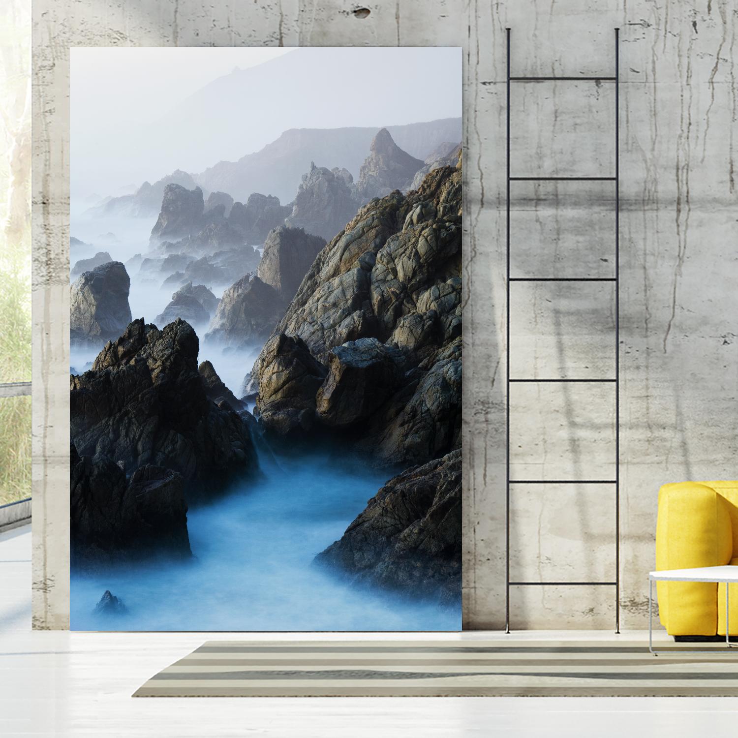 Big Sur Wave 6 by Acer Images on GIANT ART - blue landscape