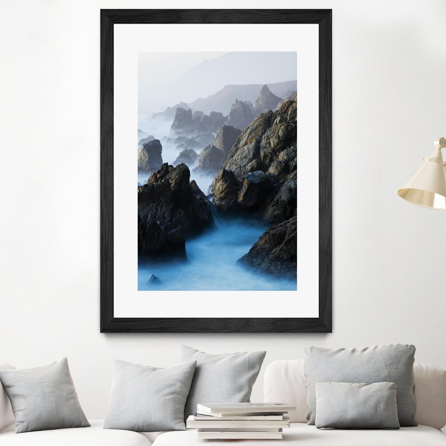 Big Sur Wave 6 by Acer Images on GIANT ART - blue landscape