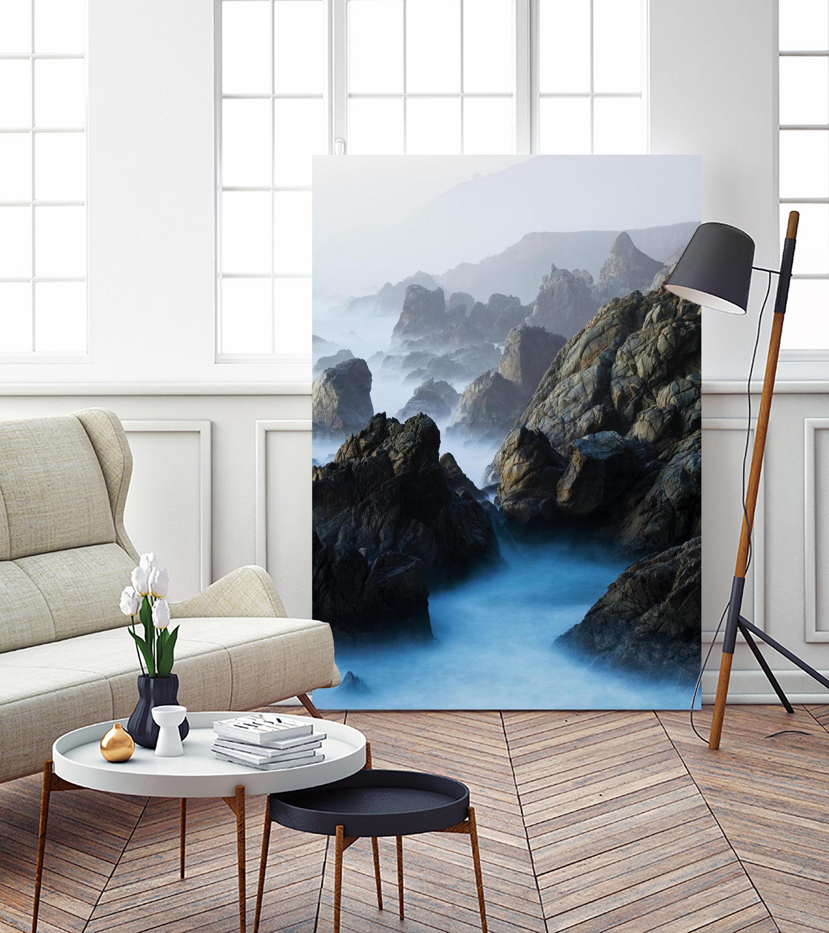 Big Sur Wave 6 by Acer Images on GIANT ART - blue landscape